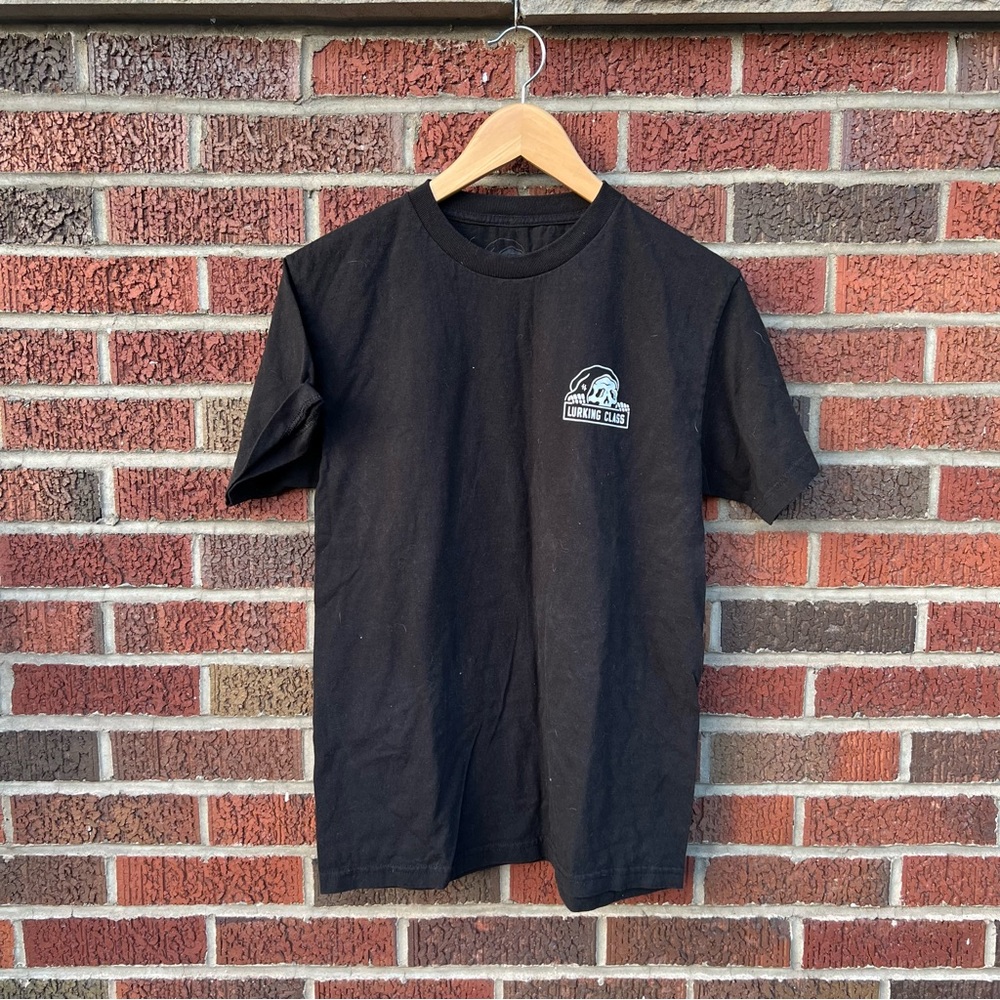 Lurking Class Black and White Graphic Back Vote or Die Short Sleeve Tee Shirt